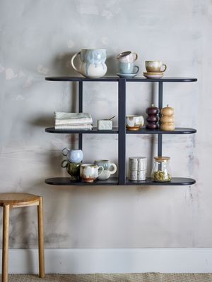 Vicente Hylla Svart MDF L80 cm Bloomingville