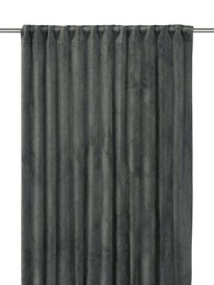 Svanefors Estelle Gardin 2-pack Mellangrå 135x320 cm