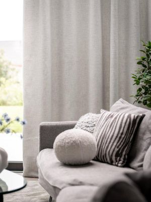 Svanefors Sten Gardin 2-pack Offwhite 130x280 cm