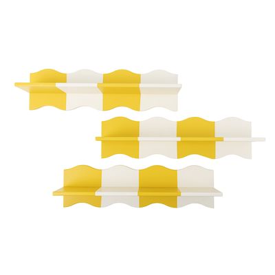 Bloomingville Bubbi Hylla, Gul, Mdf L80xH22,5xW17 cm