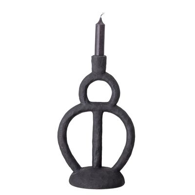 Ljusstake Svart Polyresin Ramina | Bloomingville