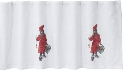 Svanefors Idun Kappa Röd 50x250 cm