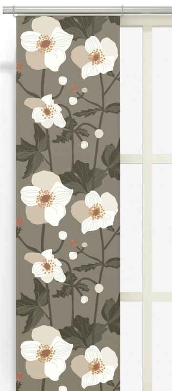 Anemon beige panellängd 2 pack Arvidssons Textil