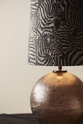 Jonna Lampfot Brun Vintage 32cm | PR Home