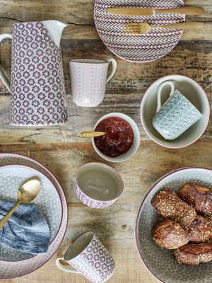 Skål Lila Stengods Maya 3-pack | Bloomingville
