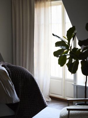 Svanefors Olle Gardin 2-pack Lin 140x280 cm