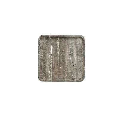 Lene Bjerre Elina Bricka Brun Travertin L25 cm