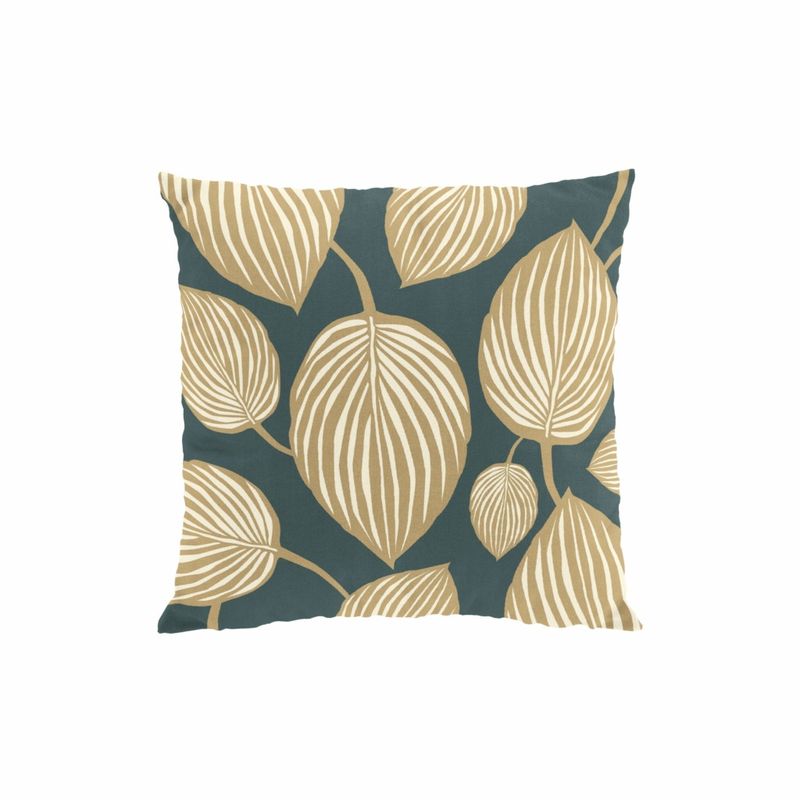Lyckans Blad turkos kuddfodral Arvidssons Textil