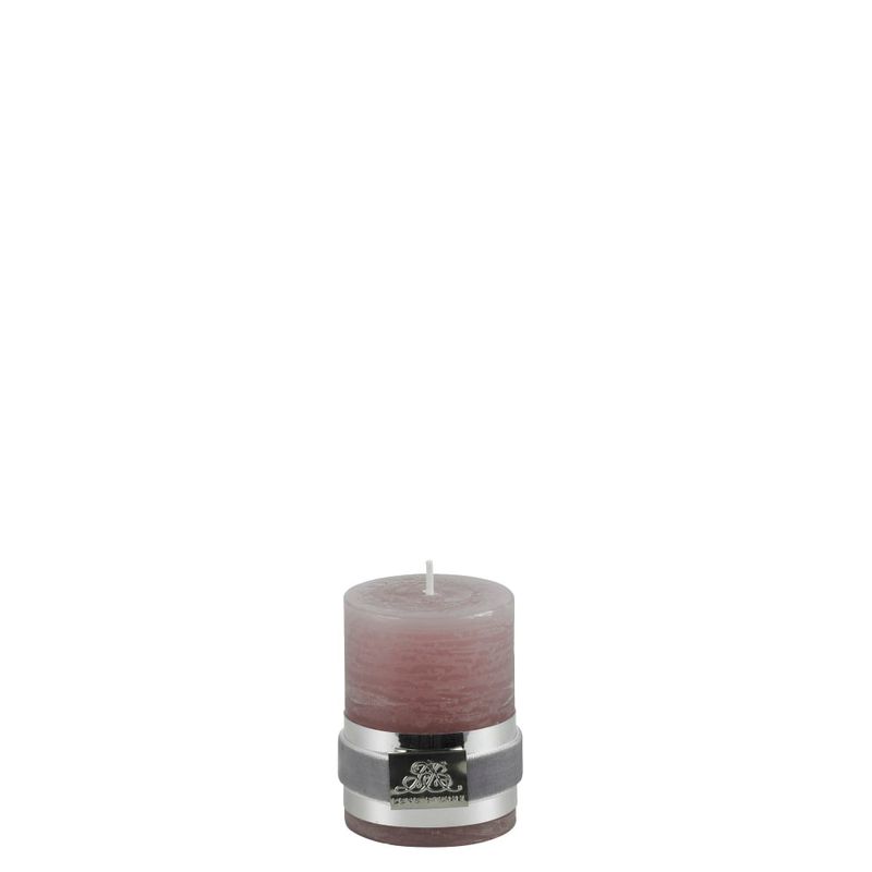 Blockljus Rustic Dammig Aubergine Paraffin Lene Bjerre