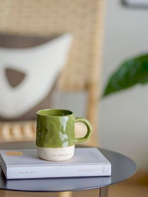 Mugg Grön Stengods Neo | Bloomingville