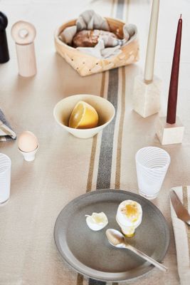 Ljusstake Beige Marmor OYOY LIVING