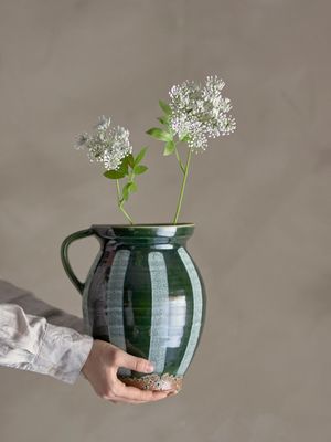 Vas Grön Stengods Frigg | Bloomingville