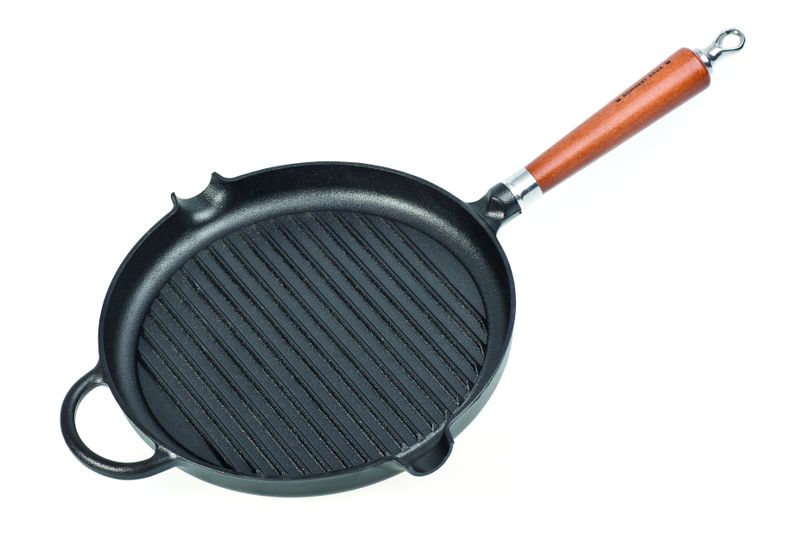 Grillpanna Rund, Hällpipar, Maestro Brun Ø28 cm Ronneby Bruk