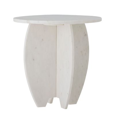 Piedestal Vit Marmor Sendai | Bloomingville