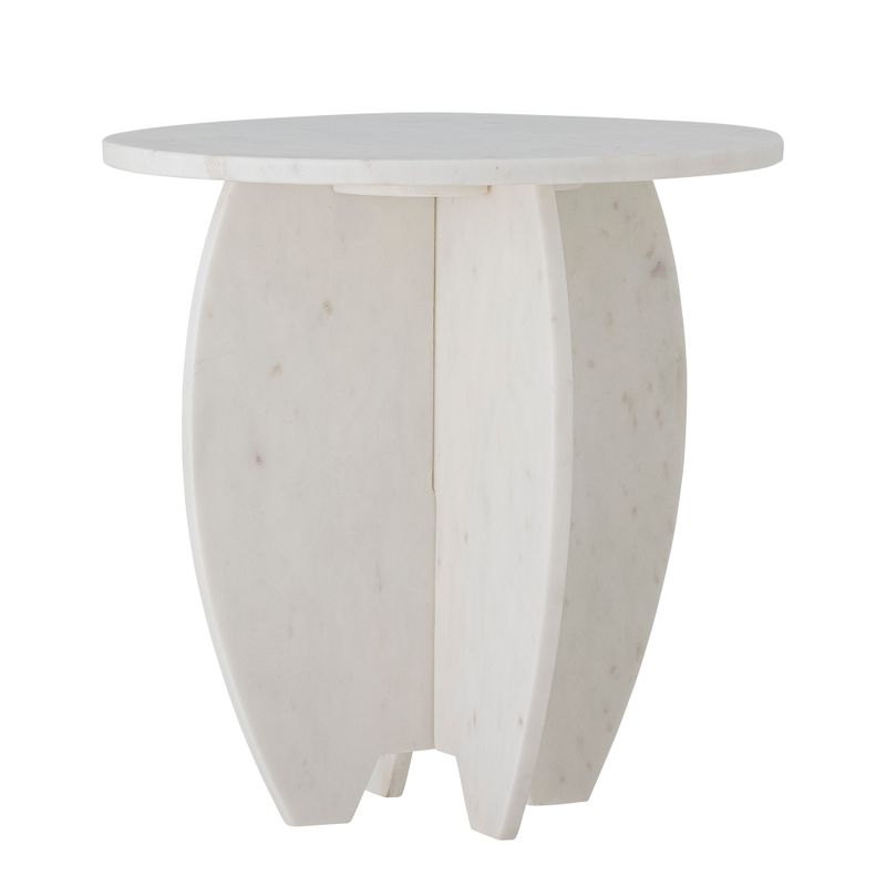 Piedestal Vit Marmor Sendai | Bloomingville