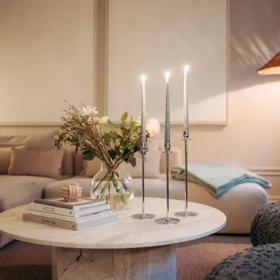 Hilke Collection Ljusstake, Chiaro di luna - 30cm
