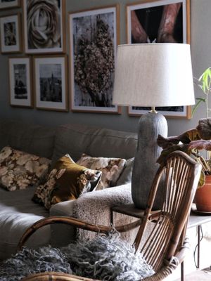 Sally Lampfot Brun 51cm | PR Home