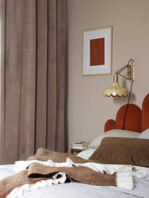 Svanefors Estelle Gardin 2-pack Sand 135x280 cm