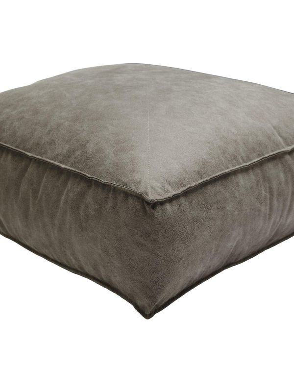 Lycke Sittpuff Mörkbrun 50x50x15cm | Svanefors