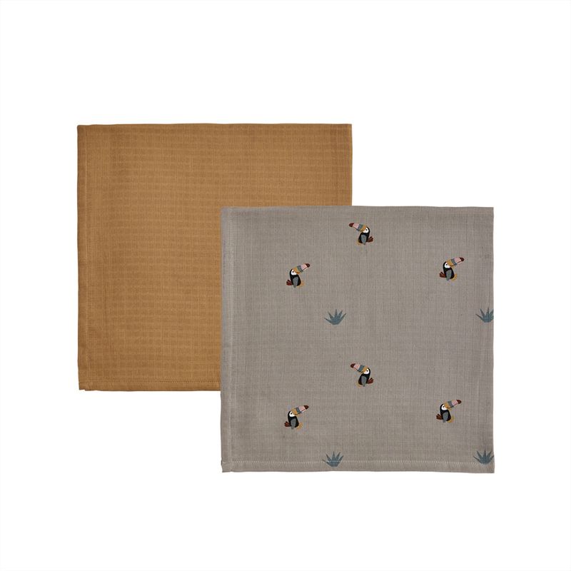 Muslin Lera / Karamell Ekologisk Bomull OYOY MINI