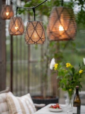 PR Home Flex Outdoor ljusslinga inkl 5st Lollo 18 cm Natur