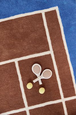 OYOY Tennismatta Kola/Blå Ull