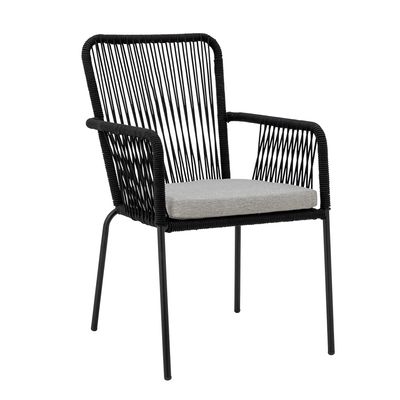 Matsalsstol Svart Metall Santino | Bloomingville