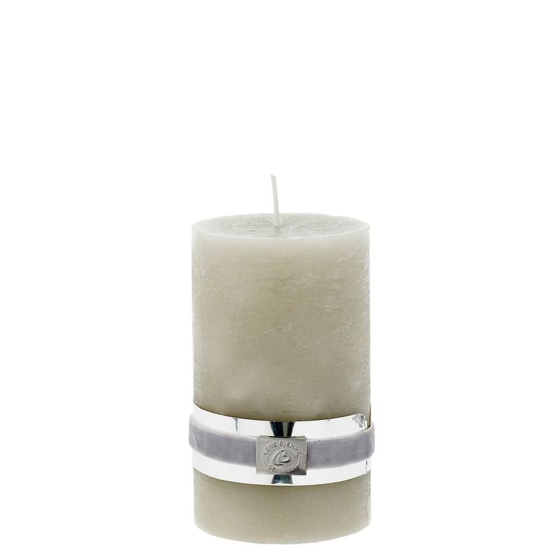 Blockljus Rustic Silvergrå Paraffin Lene Bjerre