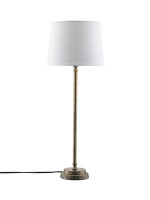 PR Home Kent Bordslampa med Vit Skärm 59 cm Brons