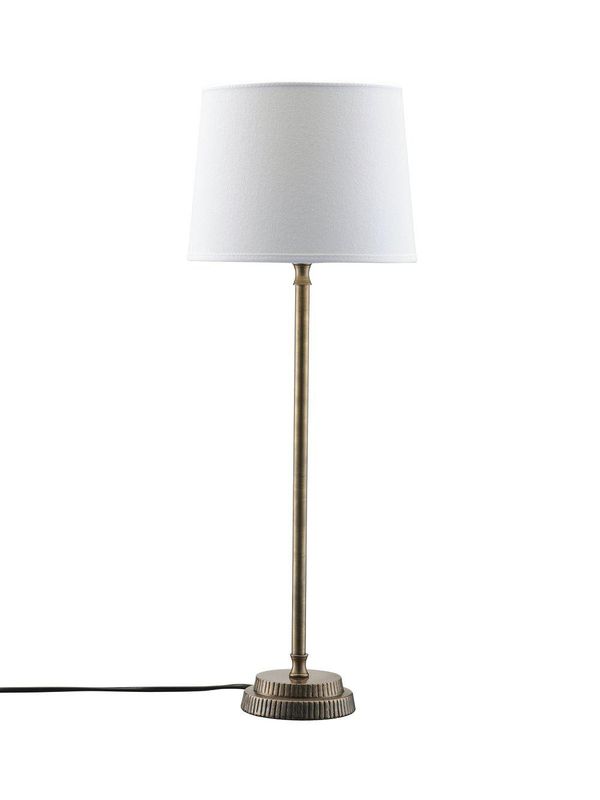 PR Home Kent Bordslampa med Vit Skärm 59 cm Brons