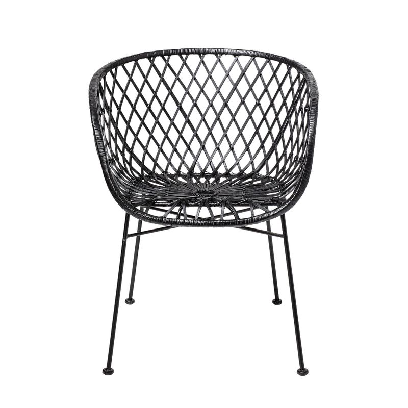 Kama Loungefåtölj Svart Rotting H76cm Bloomingville