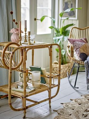 Bloomingville Petalia Vas, Rosa, Stengods Ø15,5xH17 cm