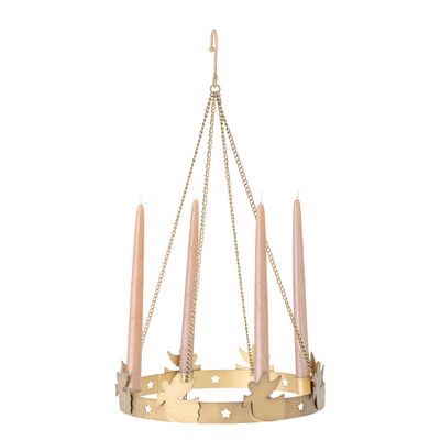 Adventsljusstake Guld Metall Elmir | Bloomingville