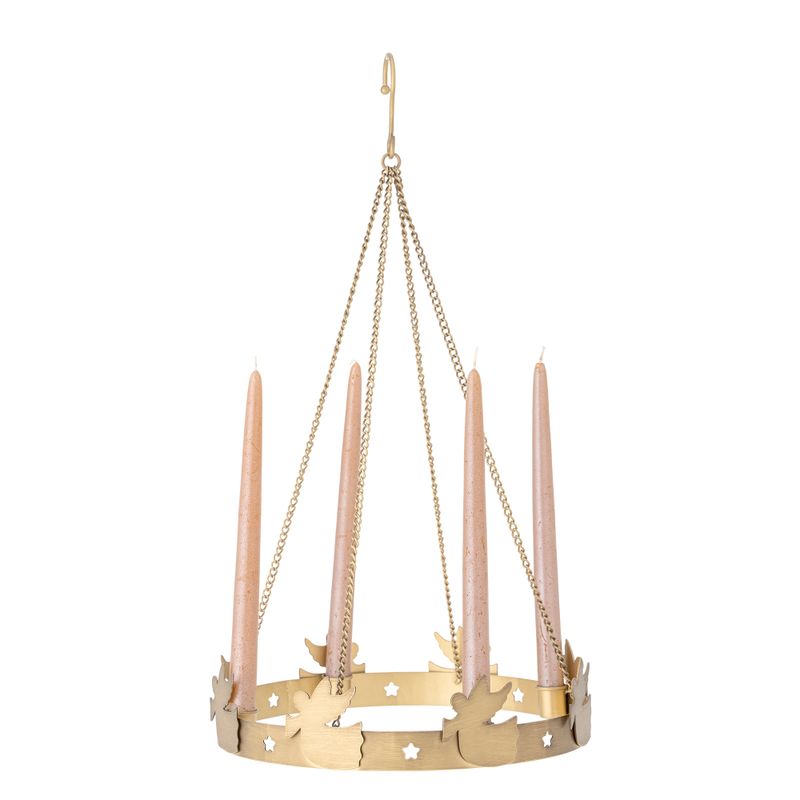 Adventsljusstake Guld Metall Elmir | Bloomingville