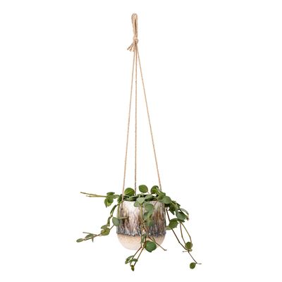 Hängande kruka Natur Stengods Rezan | Bloomingville