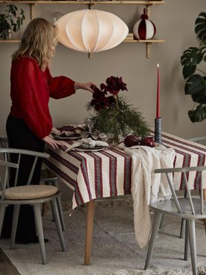 Svanefors Lollo Servett 4-pack Röd 45x45 cm