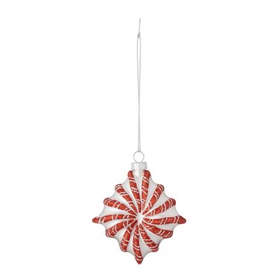 Prydnad Röd Glas Candy | Bloomingville