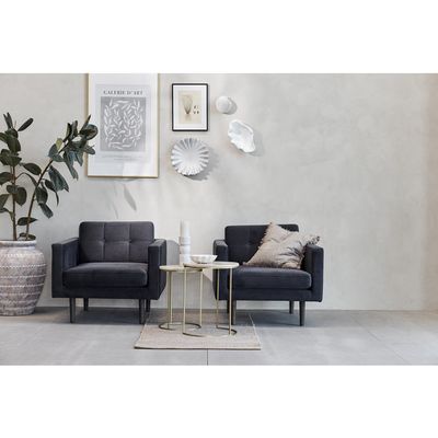 Lene Bjerre Traville Sidobord Linne Travertin