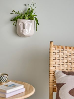 Väggkruka Vit Stengods Ignacia | Bloomingville
