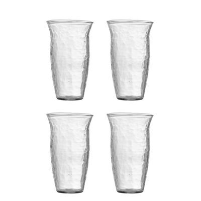 Bloomingville Asha Dricksglas, Transparent, Återvunnet Glas Ø8xH13 cm, Set om 4