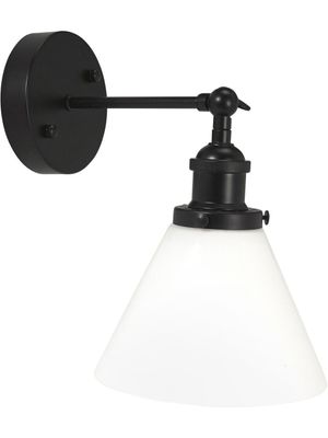 PR Home Lambda Vägglampa Svart, Opal 18cm