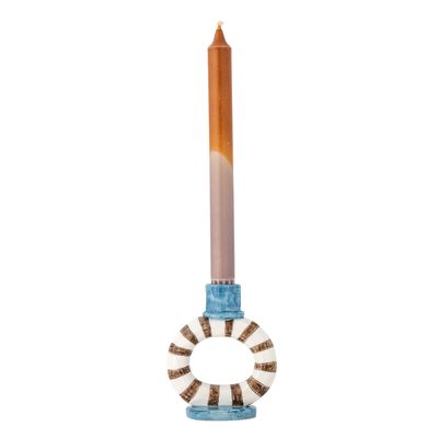 Ljusstake Blå Stengods Tacana | Bloomingville