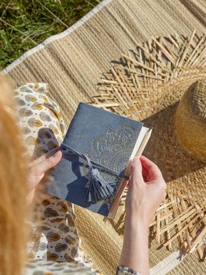Anteckningsbok Blå Mocka Gamze | Bloomingville