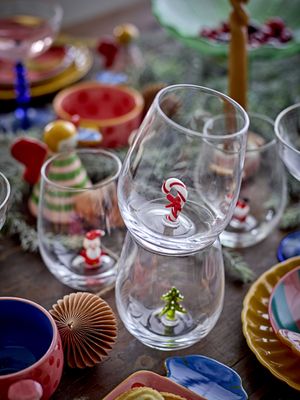 Misa Drinking Glas Multipack Transparent Glas 560 ml Set om 4 Jul Bloomingville