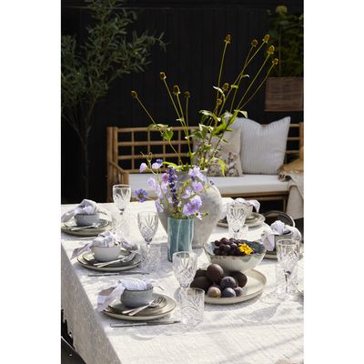 Lene Bjerre Amera Bricka Vit Stengods 40x30 cm