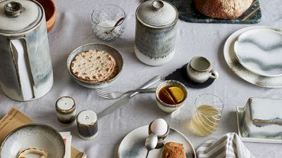 Hushållspappershållare Grå Stengods Paula | Bloomingville