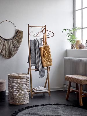 Korg med lock Natur Sjösäv Connie Set om 2 | Bloomingville
