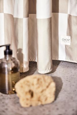 OYOY Schack Duschdraperi Lera/Off-White Polyester