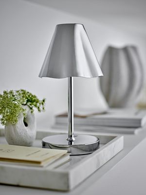 Bloomingville Majsa Bricka Vit Marmor L35 cm