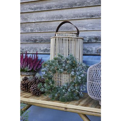 Lene Bjerre Vintia LED Krans H10 cm Grön/Offwhite Ø45 cm